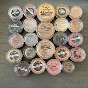 bareMinerals Eyeshadow, brow, concealer, blush Lot of 23 USED